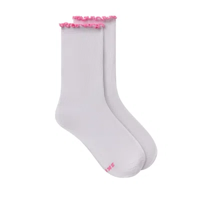 Skims Socks In Bubblegum And Snow