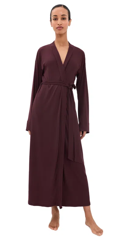 Skims Soft Lounge Long Robe Currant
