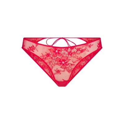Skims Ultra Fine Lace In Ruby