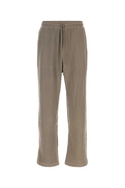 Skims Waffle Straight Leg Pant In Grey