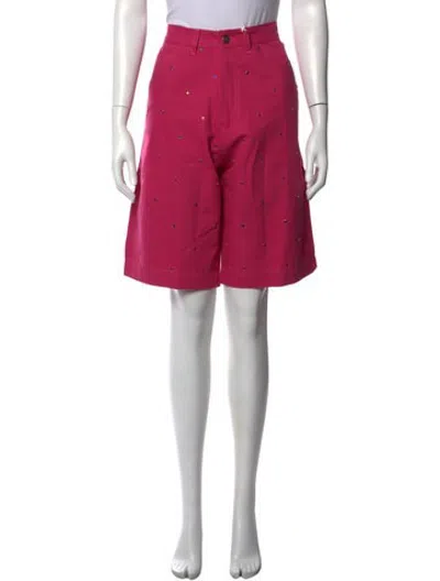 Pre-owned Sky High Farm Patterned Knee-length Shorts W/ Tags In Pink