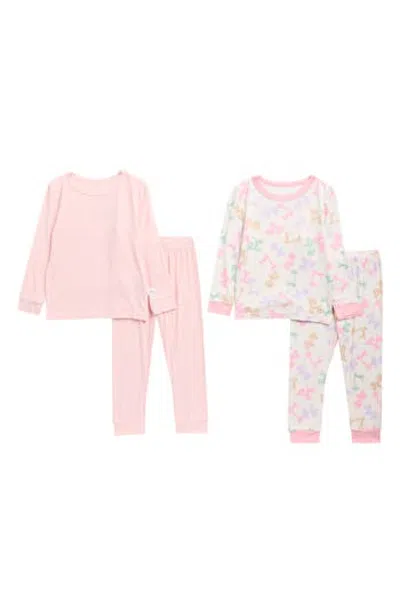 Sleep On It Kids' Snug Fit 4-piece Pajamas In Multi