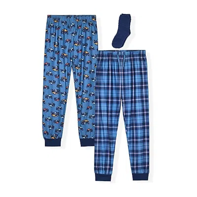Sleep On It Not Applicable Little & Big Kid Boys 3-pc. Pajama Pants In Blue