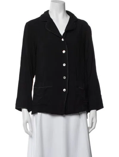 Pre-owned Sleeper Long Sleeve Top In Black