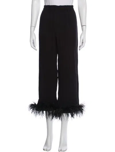 Pre-owned Sleeper Wide Leg Pants In Black