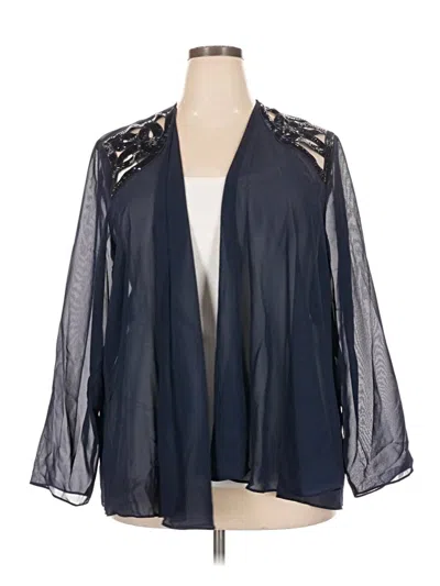 Pre-owned Slny Long Sleeve Blouse In Blue