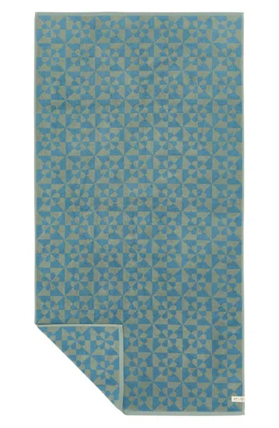 Slowtide Bex Bath Towel In Dusty Blue