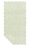 Slowtide Gigi Floral Cotton Bath Towel In Coastal Mist