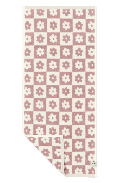 Slowtide Gigi Floral Cotton Hand Towel In Ube