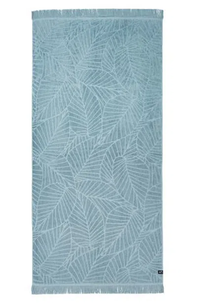 Slowtide Kalo Fringe Bath Towel In Blue