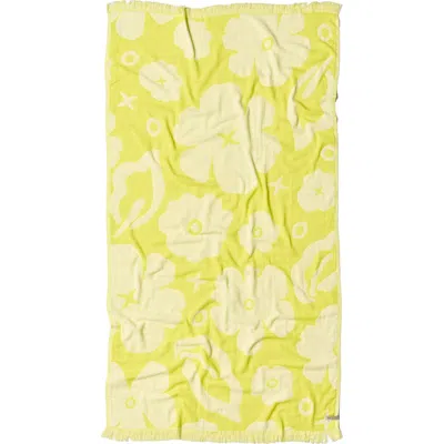 Slowtide Xoxo Driftweave Turkish Towel In Yellow
