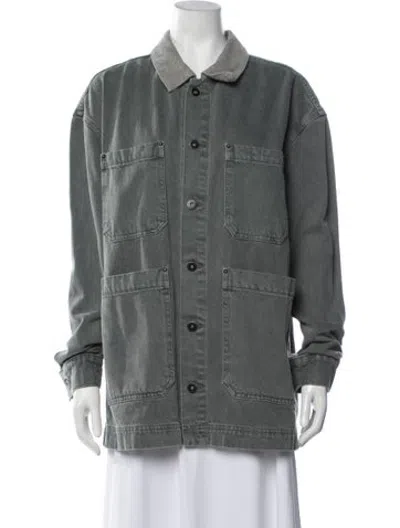 Pre-owned Slvrlake Coat In Green
