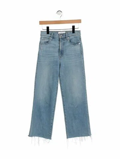 Pre-owned Slvrlake High-rise Straight Leg Jeans In Blue