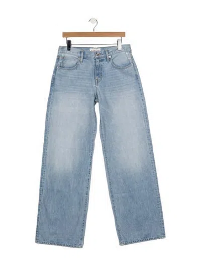 Pre-owned Slvrlake High-rise Wide Leg Jeans In Blue