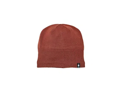 Smartwool Fleece Lined Beanie Knit Hats Burnt Sienna Donegal, Merino/nylon/polyester