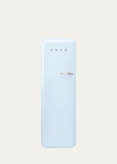 Smeg Fab28 Retro-style Refrigerator With Internal Freezer, Left Hinge In Blue
