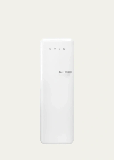Smeg Fab28 Retro-style Refrigerator With Internal Freezer, Left Hinge In White