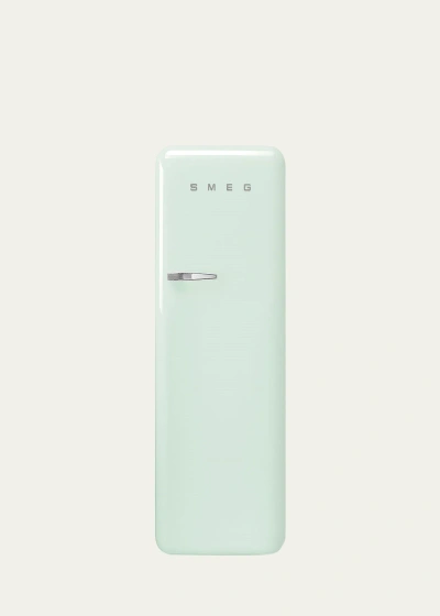 Smeg Fab28 Retro-style Refrigerator With Internal Freezer, Right Hinge In Pastel Green