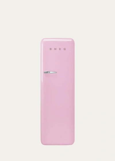 Smeg Fab28 Retro-style Refrigerator With Internal Freezer, Right Hinge In Pink