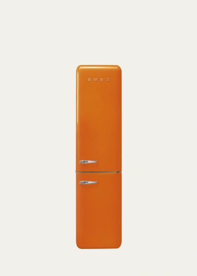 Smeg Fab32 Retro-style Refrigerator With Bottom Freezer, Right Hinge In Orange