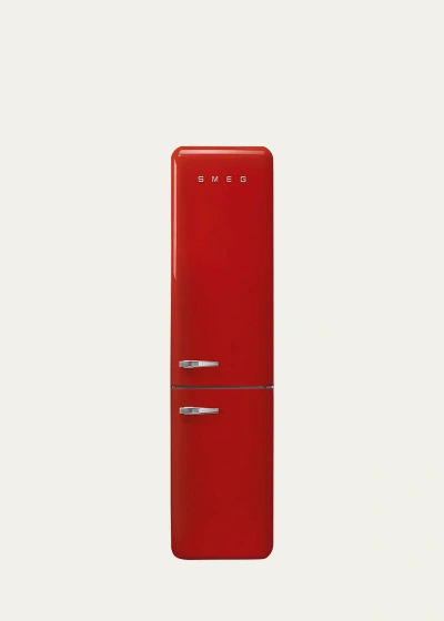 Smeg Fab32 Retro-style Refrigerator With Bottom Freezer, Right Hinge In Red