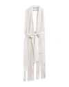 Sminfinity Woman Scarf Ivory Size - Cotton, Cashmere In White