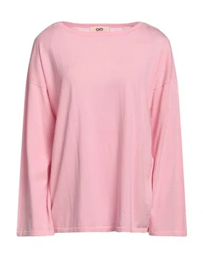 Sminfinity Woman Sweater Pink Size Xs/s Pima Cotton