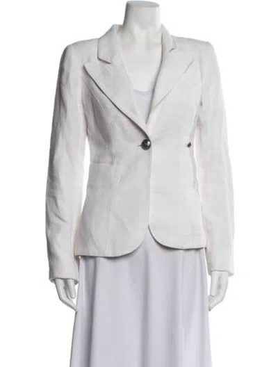 Pre-owned Smythe Linen Blazer In Neutrals