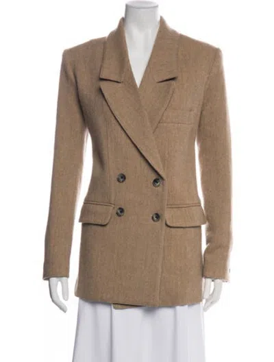 Pre-owned Smythe Wool Tweed Pattern Blazer In Neutrals