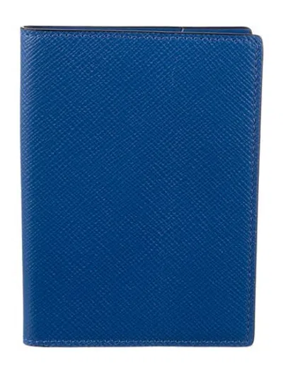 Pre-owned Smythson Passport Holder In Blue