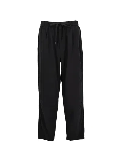 Pre-owned Snow Peak Drawstring-waist Trousers In Black