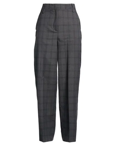 Soallure Woman Pants Charcoal Size 8 Polyester, Viscose, Elastane In Gray