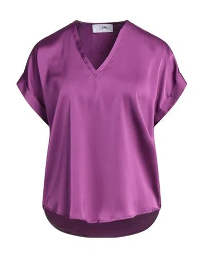 Soallure Woman Top Purple Size 6 Polyester