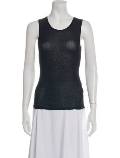 Pre-owned Soeur Crew Neck Sleeveless Top In Black