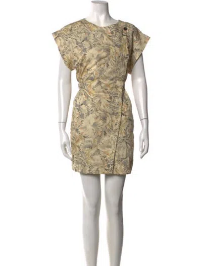 Pre-owned Soeur Floral Print Mini Dress In Neutrals