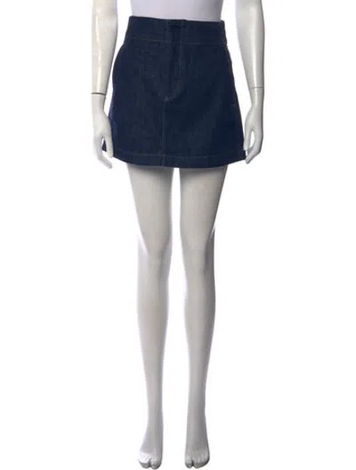 Pre-owned Soeur Mini Skirt In Blue
