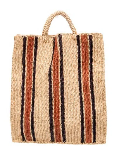 Pre-owned Soeur Straw Tote In Neutrals