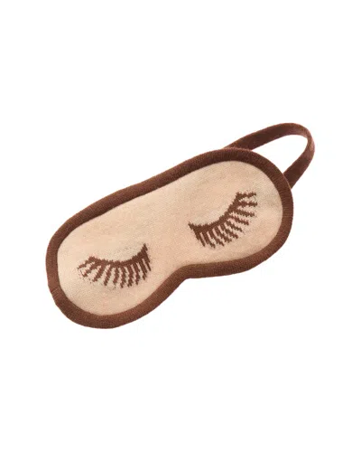 Sofiacashmere Cashmere Expression Eye Mask In Brown