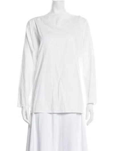 Pre-owned Sofie D'hoore Bateau Neckline Long Sleeve Top In Neutrals