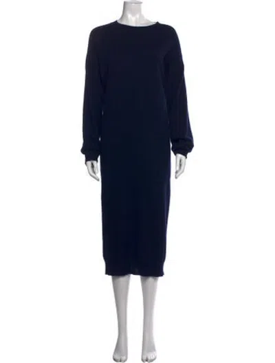 Pre-owned Sofie D'hoore Cashmere Midi Length Dress In Blue