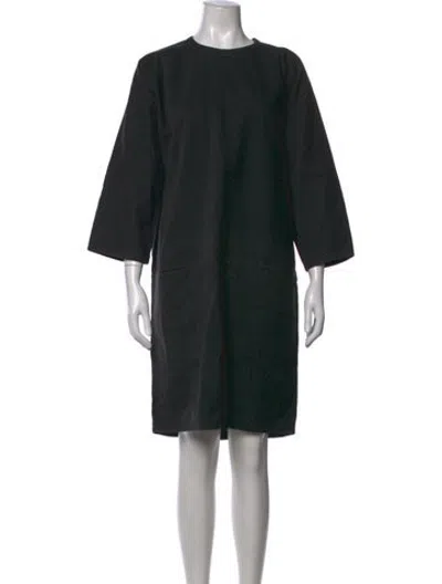 Pre-owned Sofie D'hoore Crew Neck Knee-length Dress In Black