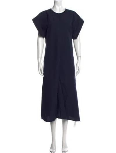 Pre-owned Sofie D'hoore Crew Neck Midi Length Dress In Blue