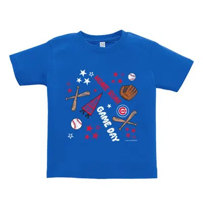 Soft As A Grape Kids' Toddler  Royal Chicago Cubs Home Run T-shirt In Blue