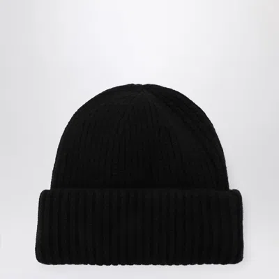 Soft Goat Black Cashmere Beanie