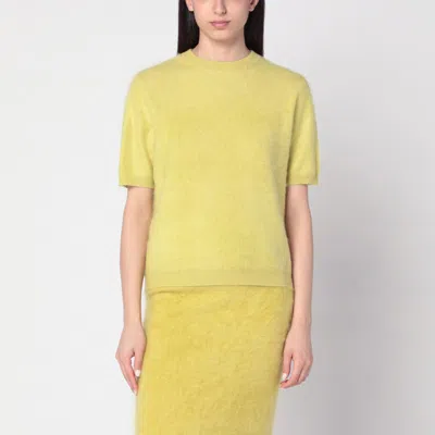 Soft Goat Lime-coloured Brushed Cashmere Sweater