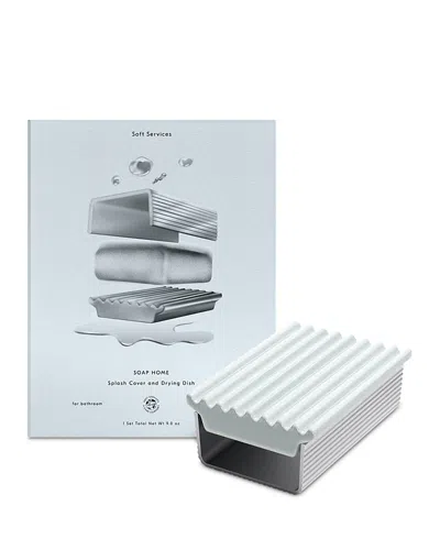 Soft Services Soap Home Splash Cover & Drying Dish - Frost