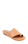 Softwalk Corsica Slide Sandal In Beige Leather