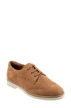 Softwalk Willet Wingtip Derby In Camel Nubuck