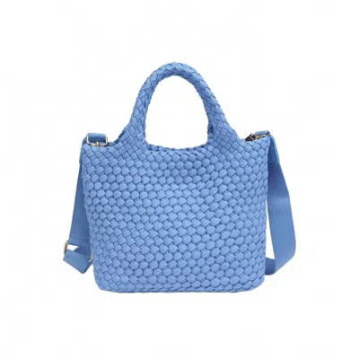 Sol And Selene Women's Sky's The Limit Small Sustainable Crossbody Bag In Azure In Blue