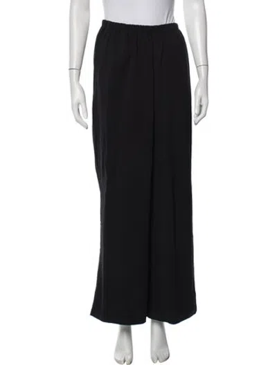 Pre-owned Solid & Striped Wide Leg Pants In Black